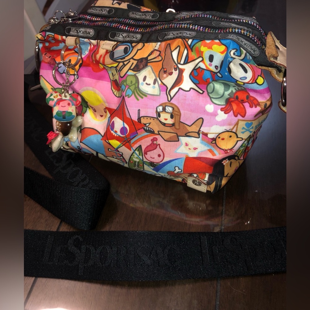 Lesportsac Tokidoki Bambinone Spiaggia Beach Crossbody Bag Purse - Picture 2 of 7